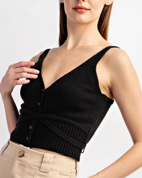 Knit Wrap Tank