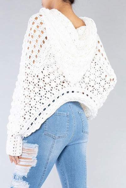 Hooded Asymmetric sweater