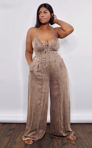 Brown Mineral Jumpsuit