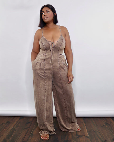 Brown Mineral Jumpsuit