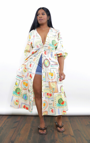 Fruit Medley Midi Dress