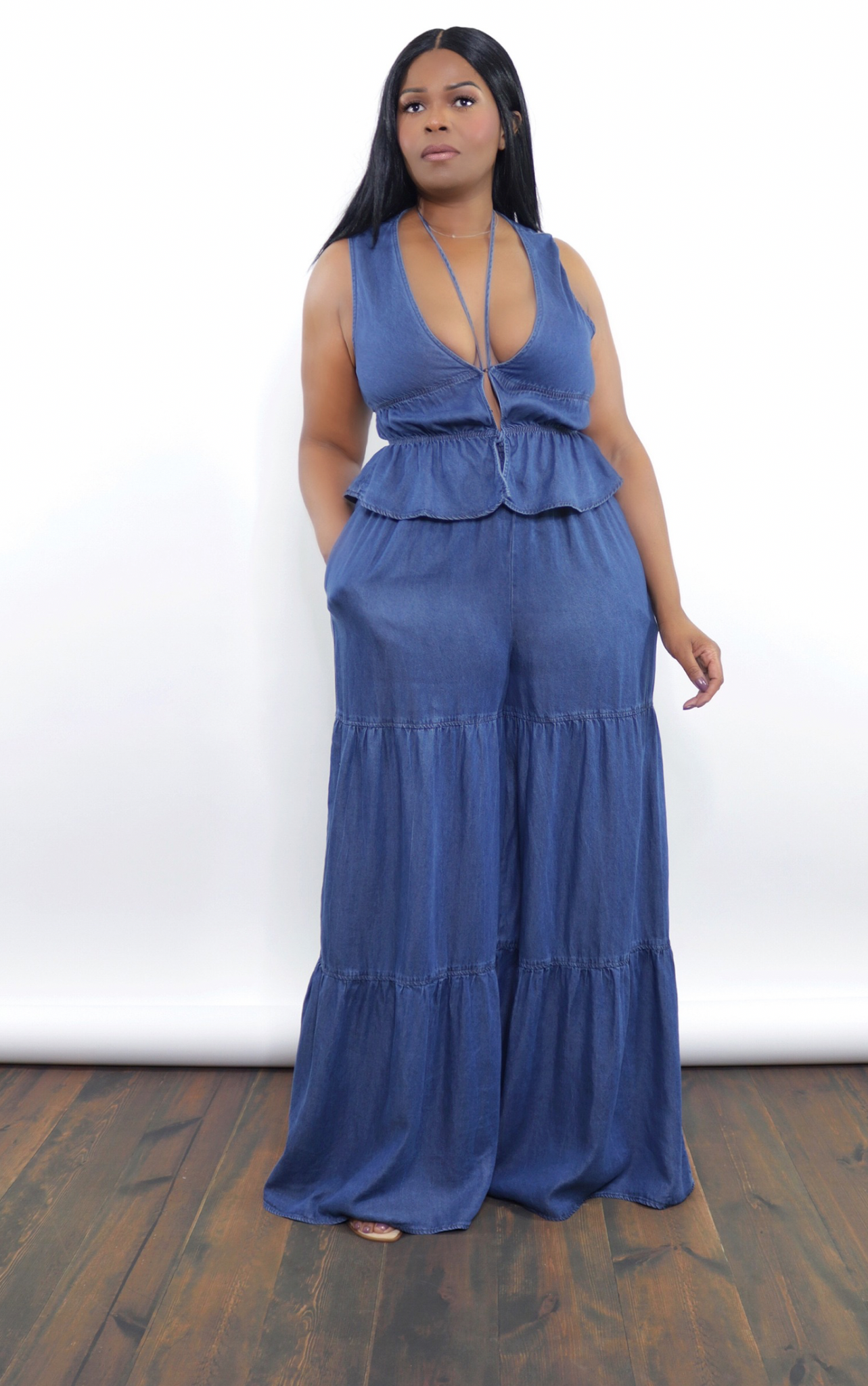 Tencel Tiered Pants