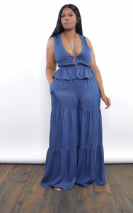 Tencel Tiered Pants