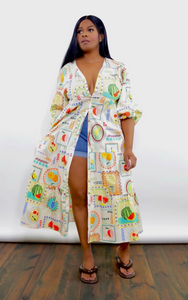 Fruit Medley Midi Dress