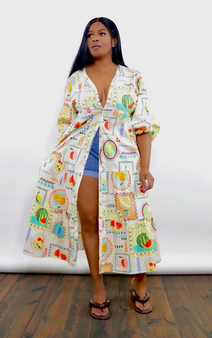 Fruit Medley Midi Dress