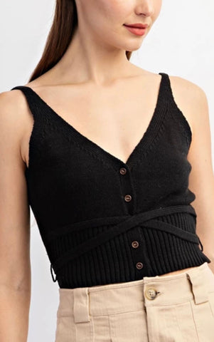 Knit Wrap Tank