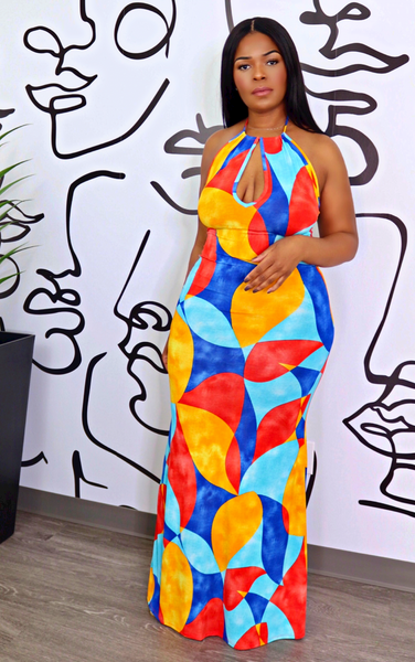 Intertwine Colors Maxi Dress