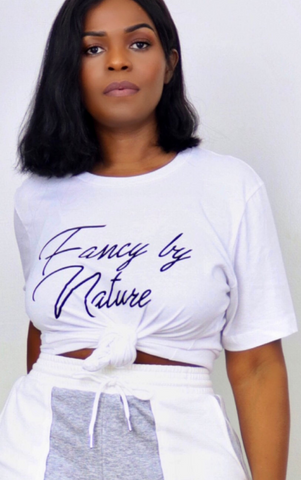 White Fancy By Nature Tee