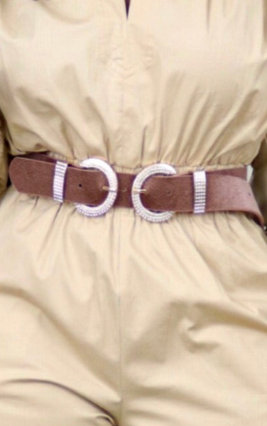 Taupe Stoned Belt